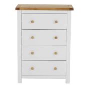 RRP £130 Boxed Brambly Cottage Faucher 4 Drawer Chest Of Drawers