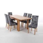 RRP £799 Sourced From Harvey's Furniture Boxed Sonora Natural Dining Table (Picture May Not