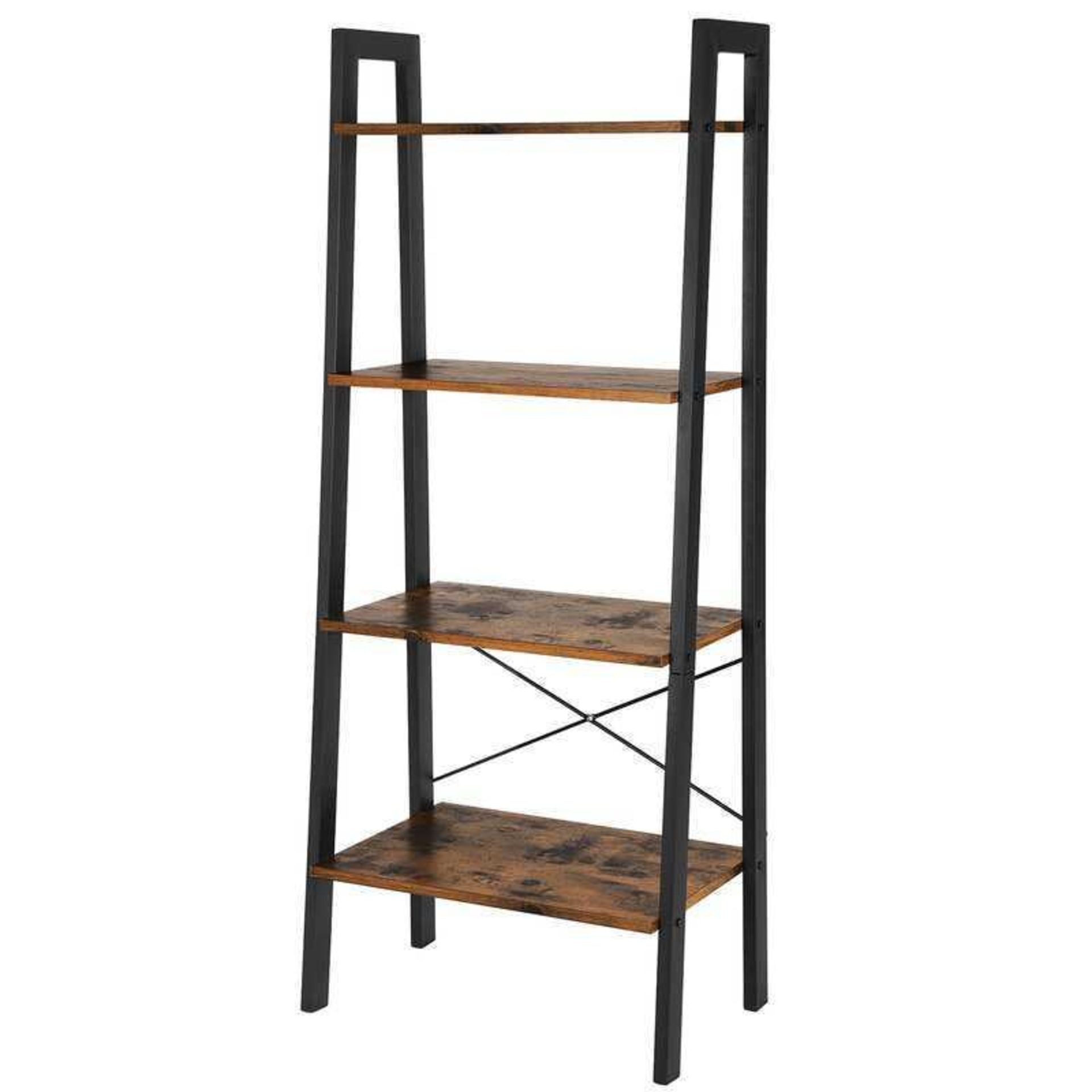 RRP £65 Boxed Williston Forge Amaryllis 4 Tier Ladder Book Case - Image 2 of 2
