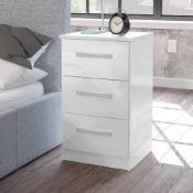 RRP £100 Boxed Riley Ace Macy 3 Drawer Bedside Table