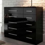 RRP £270 Boxed 17 Stories Kirkwood 10 Drawer Chest Of Drawers