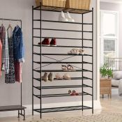 RRP £60 Boxed Wayfair Basic Metal 70 Pair Shoe Rack