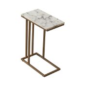 RRP £60 Boxed Marmo C Shape Side Table