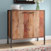 RRP £120 Boxed Borough Wharf Bodger'S Rustic Metal Sideboard