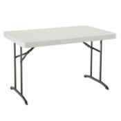 RRP £40 Boxed Life Time 122Cm Rectangular Folding Table