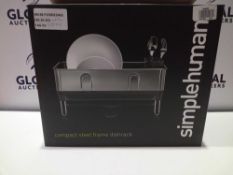 RRP £60 Boxed Simple Human Compact Steel Frame Dish Rack