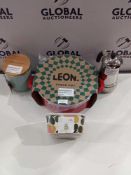 RRP £15 To £25 Each Assorted Kitchen Items To Include Leon Stock Pot Storage Jars Bamboo Storage Bo