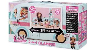 RRP £80 Boxed Lol Surprise 2 In 1 Glamper Campervan