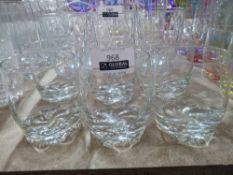 RRP £55 Set Of 6 Lav Glassware Designer Clear Glass Whiskey/Spirit Glasses