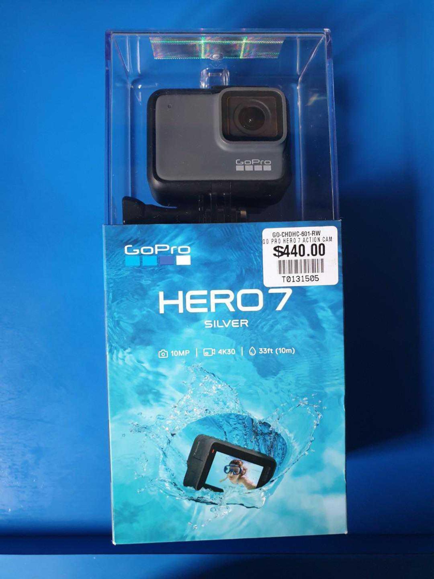 RRP £400 Boxed Gopro Hero 7 Silver Camera With Case And Accessories