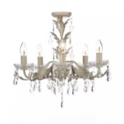 RRP £140 Boxed Debenhams Home Collection Paisley Flush Chandelier