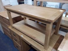 RRP £350 Sourced From A High End Furniture Store Designer Solid Oak Coffee Table