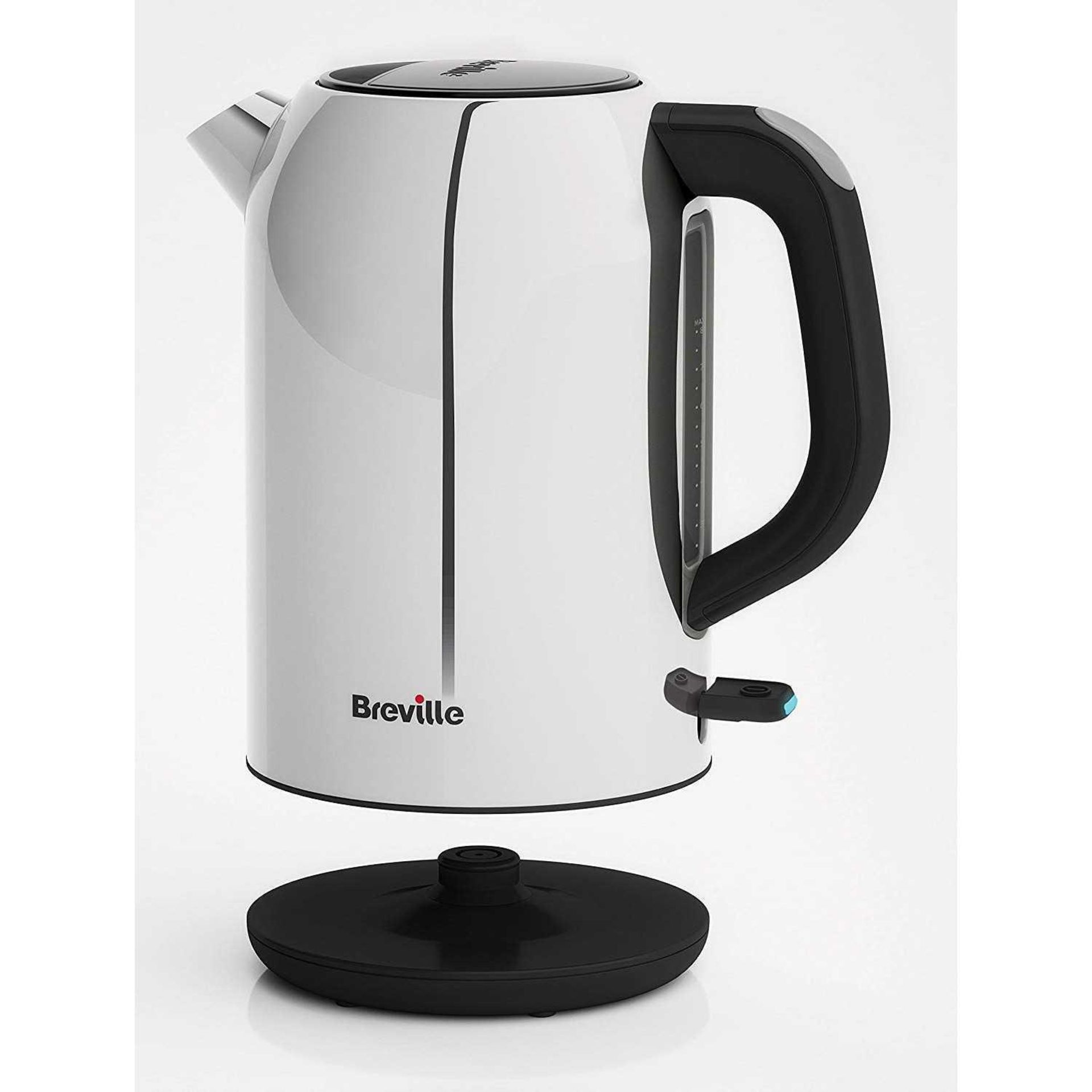 RRP £40 Each Boxed Breville Outline Collection Polished Stainless Steel Jug Kettle