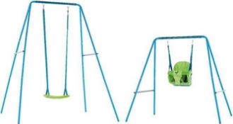 RRP £60 Boxed Active Fun Small To Tall Swing Set