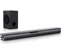 RRP £130 Boxed Lg Sj2 Soundbar With Bluetooth Standby And Subwoofer
