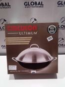 RRP £110 Boxed Circulon Ultimum 35Cm Covered Wok