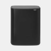 RRP £185 Boxed Brabantia Bo Touch Bin With Two Inner Buckets