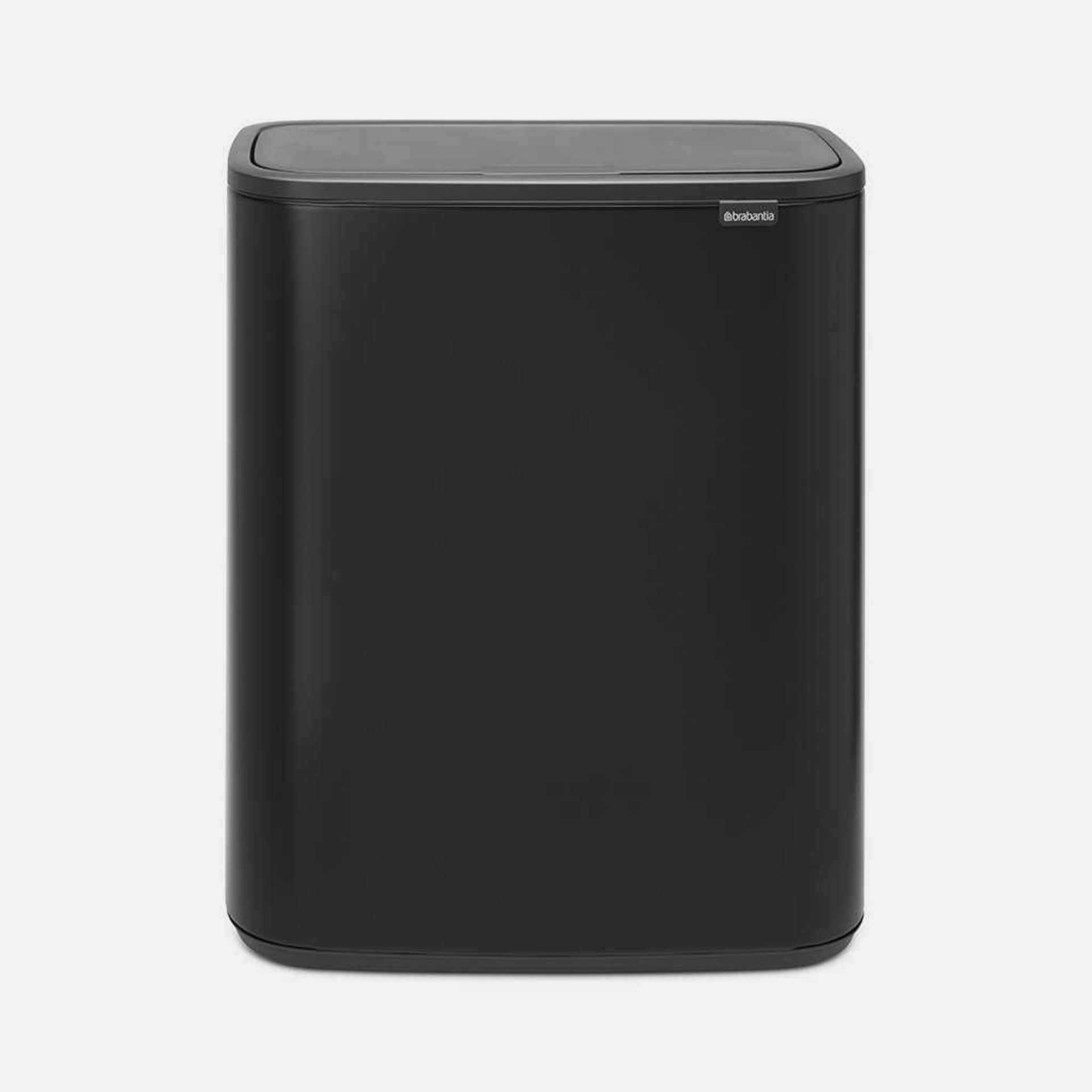 RRP £185 Boxed Brabantia Bo Touch Bin With Two Inner Buckets