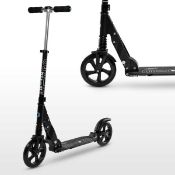 RRP £200 Boxed Micro Suspension Black Children's Scooter With Front And Rear Suspension