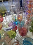 RRP £45 Set Of 6 Lav Glassware Designer Coloured Champagne Flutes