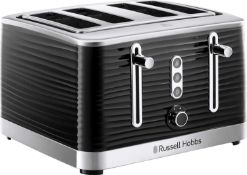 RRP £50 Boxed Russell Hobbs Inspire 4 Slice Toaster