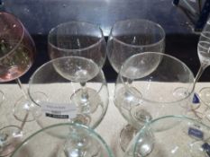 RRP £40 Set Of 4 Lav Glassware Designer Large Wine Clear Glasses B