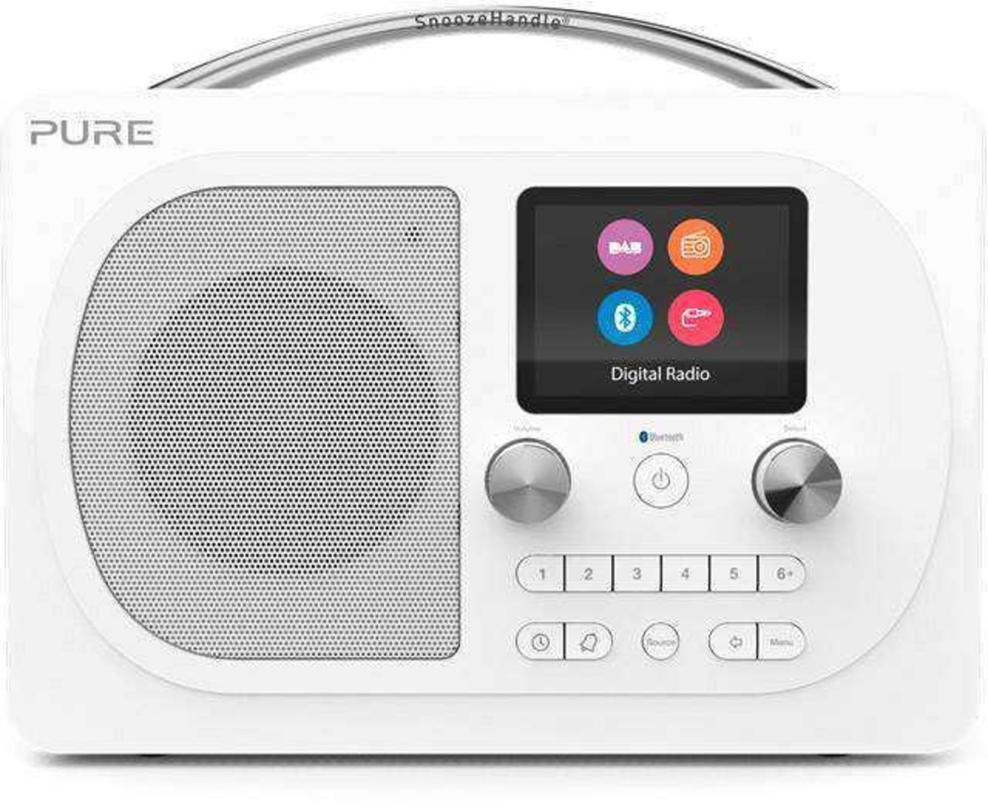 RRP £150 Boxed Pure Evoke H4 Prestige Portable Digital And Fm Radio With Bluetooth