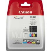 RRP £80 Lot Of 6 Canon Chromalife 100 + Pixma Colour Ink Cartridge