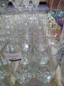 RRP £80 Set Of 12 Lav Glassware Designer Clear Glass Tumblers