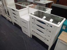 RRP £400 Set Of 2 Matching Designer Cabinets To Include Two Sideboards