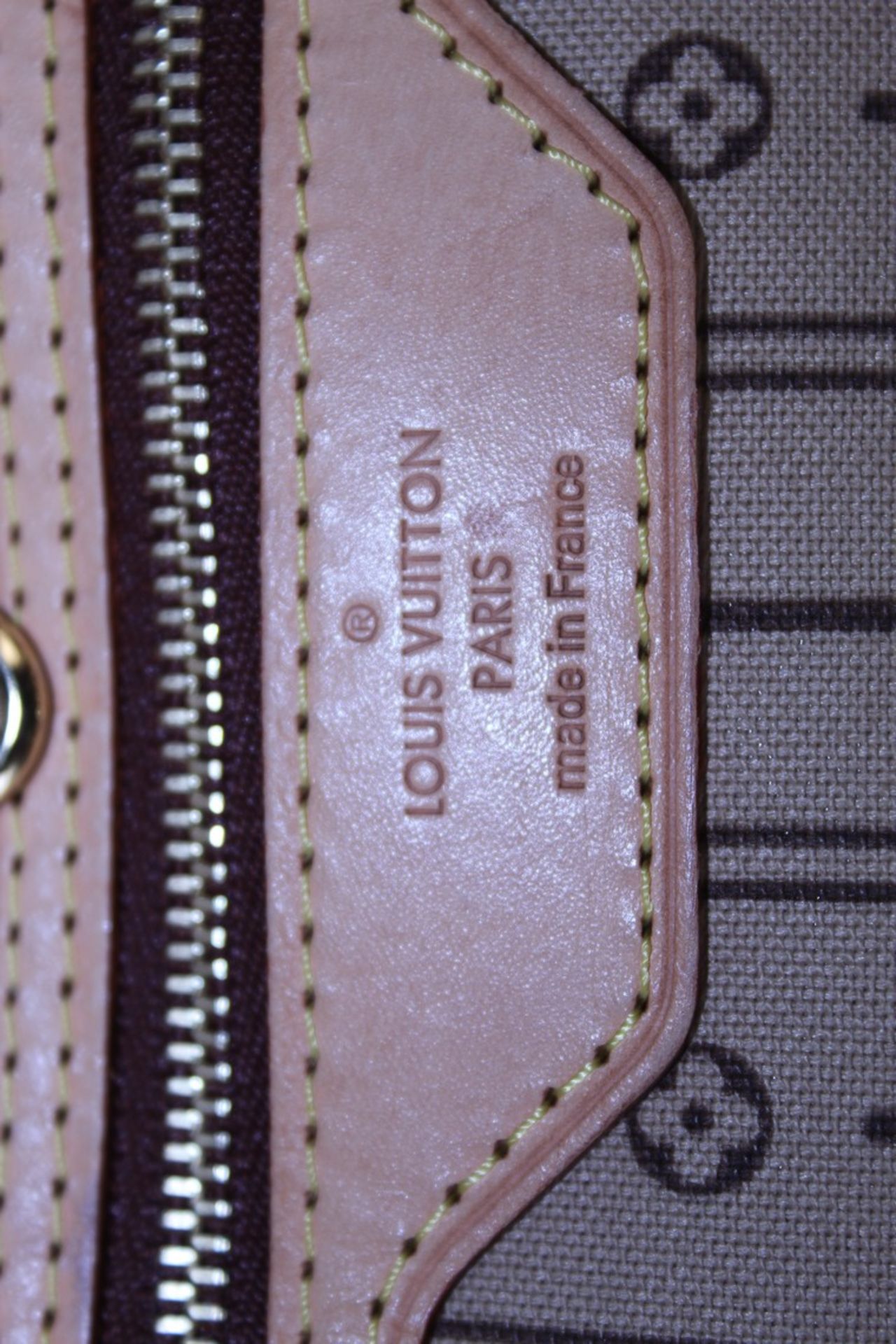 RRP £1500 Louis Vuitton Neverfull Handbag In Brown Coated Monogram Canvas With Vachetta Handle ( - Image 5 of 6