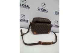 RRP £1320 Louis Vuitton Nil Brown Coated Monogram Canvas Golden Brass Shoulder Bag (Condition Rating