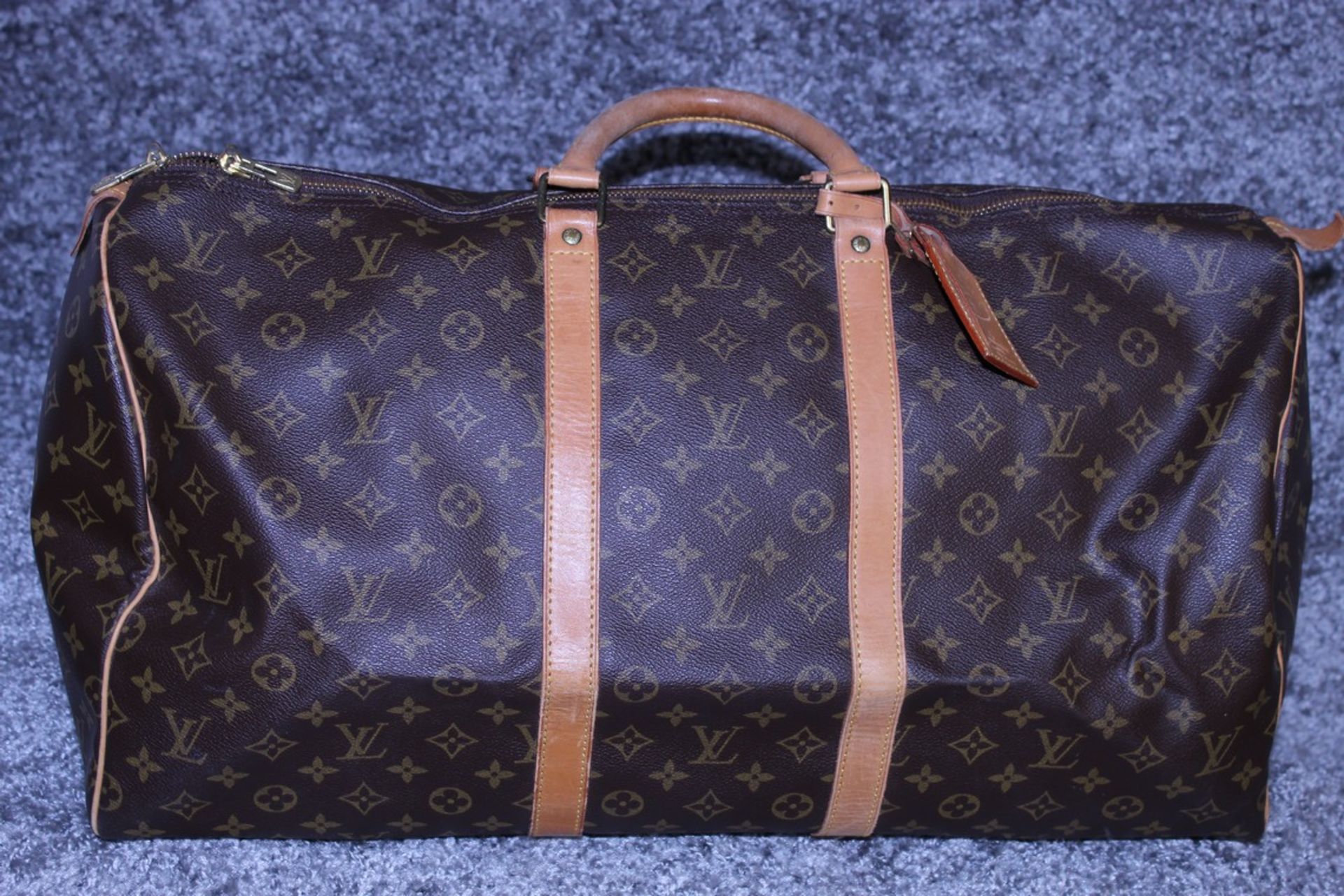 RRP £1,780 Louis Vuitton Keepall 55 Travel Bag, Brown Monogram Canvas, Vachetta Handles, 55X28X25Cm, - Image 2 of 5