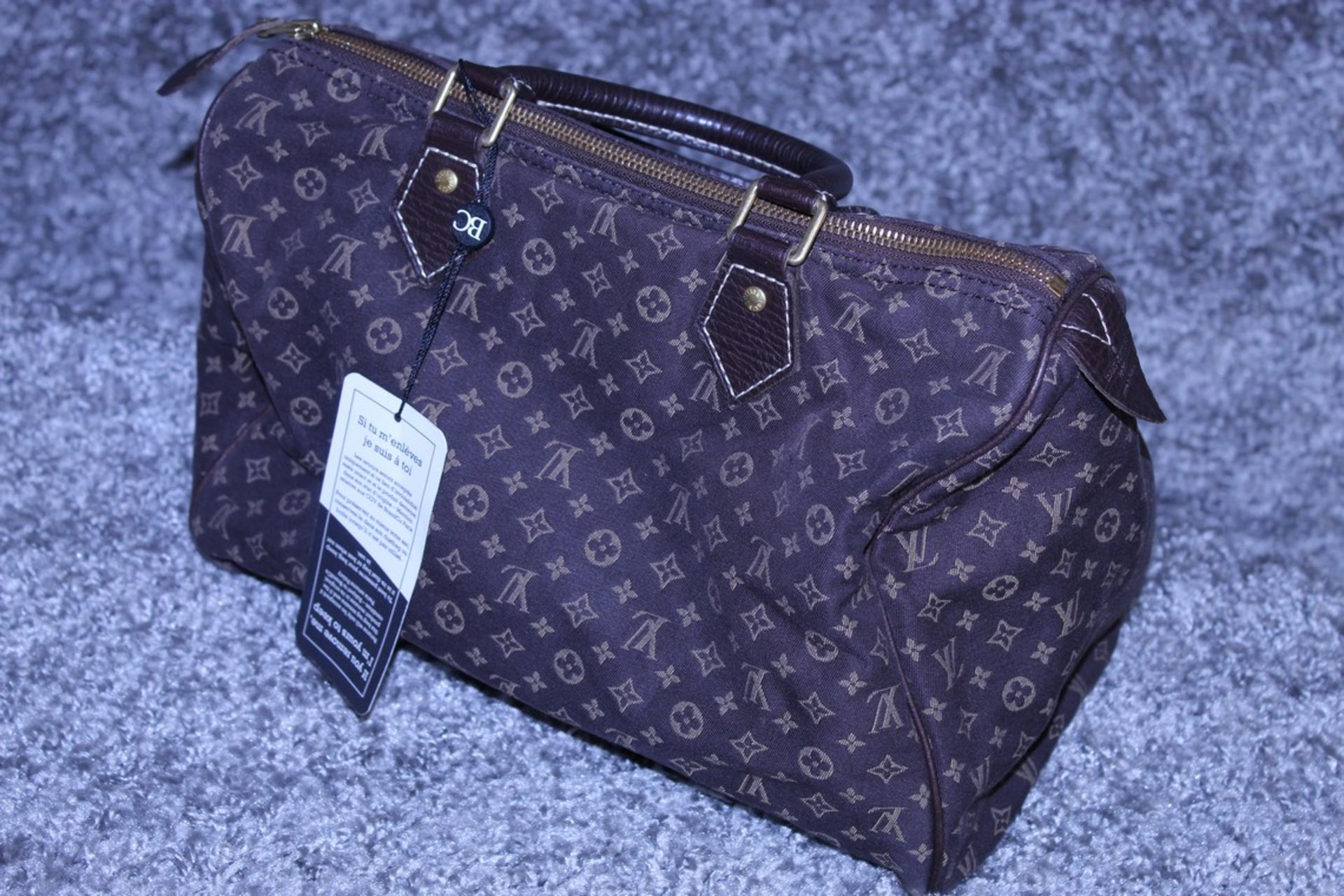 RRP £1,100 Louis Vuitton Speedy 30 Handbag, Dark Brown Canvas Monogram/Idylle Canvas, Dark Brown - Image 3 of 4