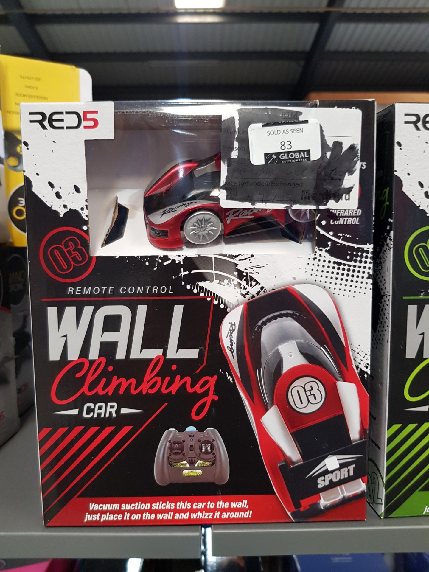 10 X RED5 RC WALL CLIMBING CAR
