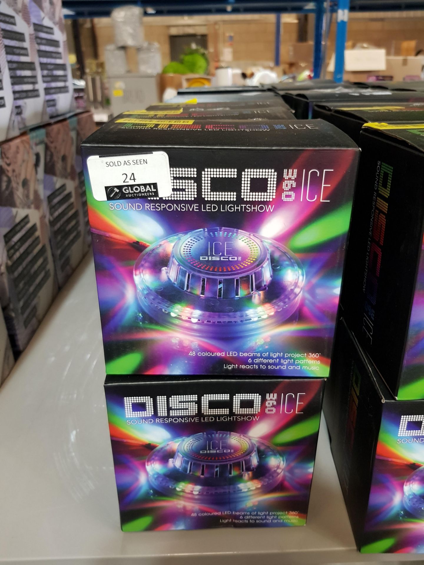 16 X DISCO 360 ICE SOUND RESPONSIVE LED LIGHTSHOW