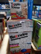 8 ITEMS – 7 X BUZZWIRE DRINKING GAME & 1 X TIPPLE TOWER