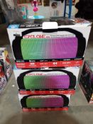 3 X IDANCE CYCLONE 400 BLUETOOTH PARTY SPEAKER