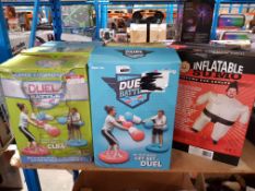 8 ITEMS – 6 X #WINNING DUEL BATTLE & 2 X INFLATABLE SUMO COSTUME