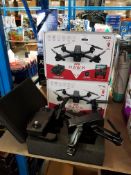 3 X RED5 GPS HAWK FPV DRONE ( 1 X UNBOXED)