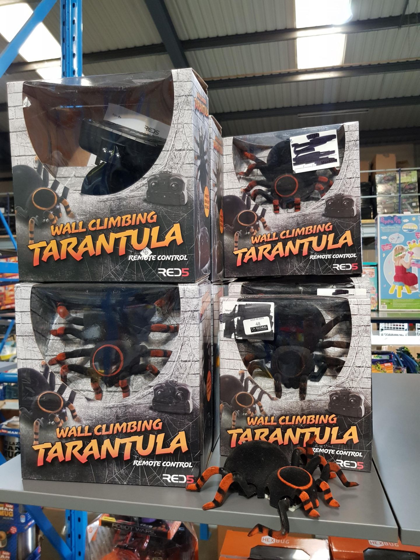 9 X RC WALL CLIMBING TARANTULA