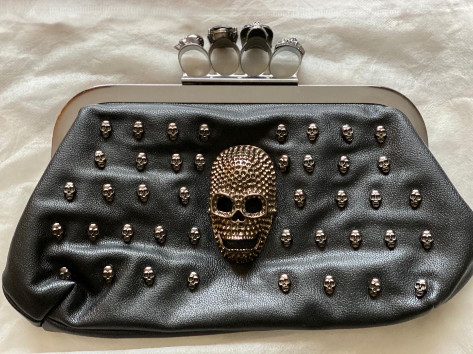 Alexander McQueen Style clutch bag