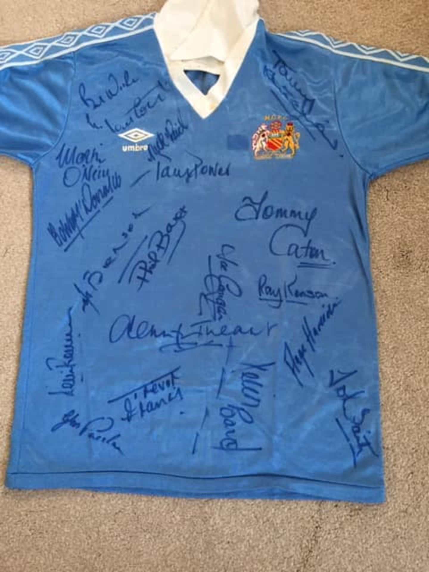 Signed 1981-1982 Manchester City SHirt