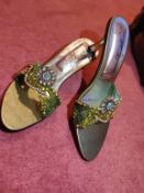 Free ladies shoes with stones on heels. Size 5/6.