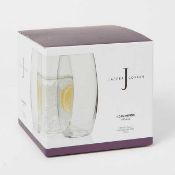 RRP £100 Lot To Contain 4 Boxed Brand New Jasper Conran Sets Of 4 Davenport Crystal Glass 550Ml Hiba