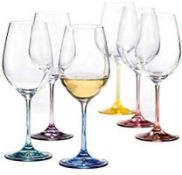 RRP £80 RRP £160 Lot To Contain 4 Boxes Brand New Bohemia Spectrum Sets Of 4 820Ml Glamour Glasses