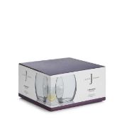 RRP £100 Lot To Contain 4 Boxed Brand New Jasper Conran Sets Of 4 Davenport Crystal Glass 530Ml Tumb