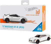 RRP £70 Lot To Contain 10 Boxed Hot Wheels Id 17 Nissan Gt-R Smart Track Vehicles