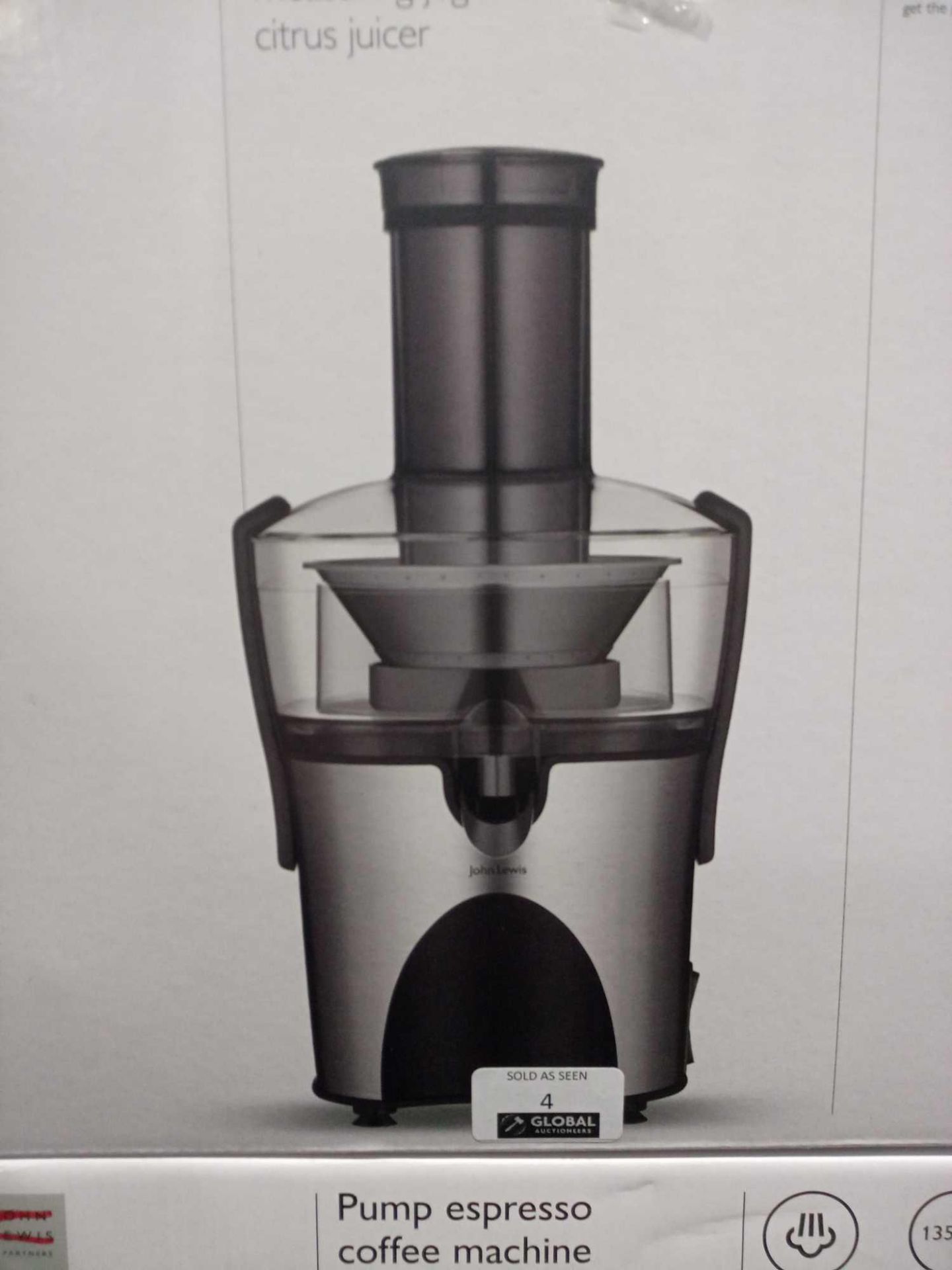RRP £140 Boxed Assorted John Lewis Kitchenaid Swimming Swimming Clued Juice Extractor And Pump Espr