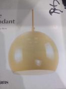 RRP £140 Lot To Contain 4 Boxed Debenhams Designer Abe Ceiling Pendants In Mustard